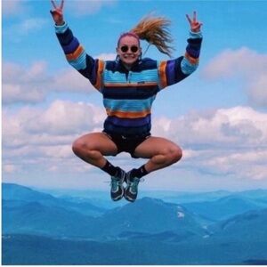 Patagonia Snap T Fleece Synchilla Fizt Stripe Navy Blue